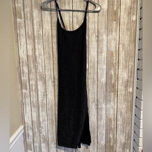 Kittenish Black Spaghetti Strap Dress